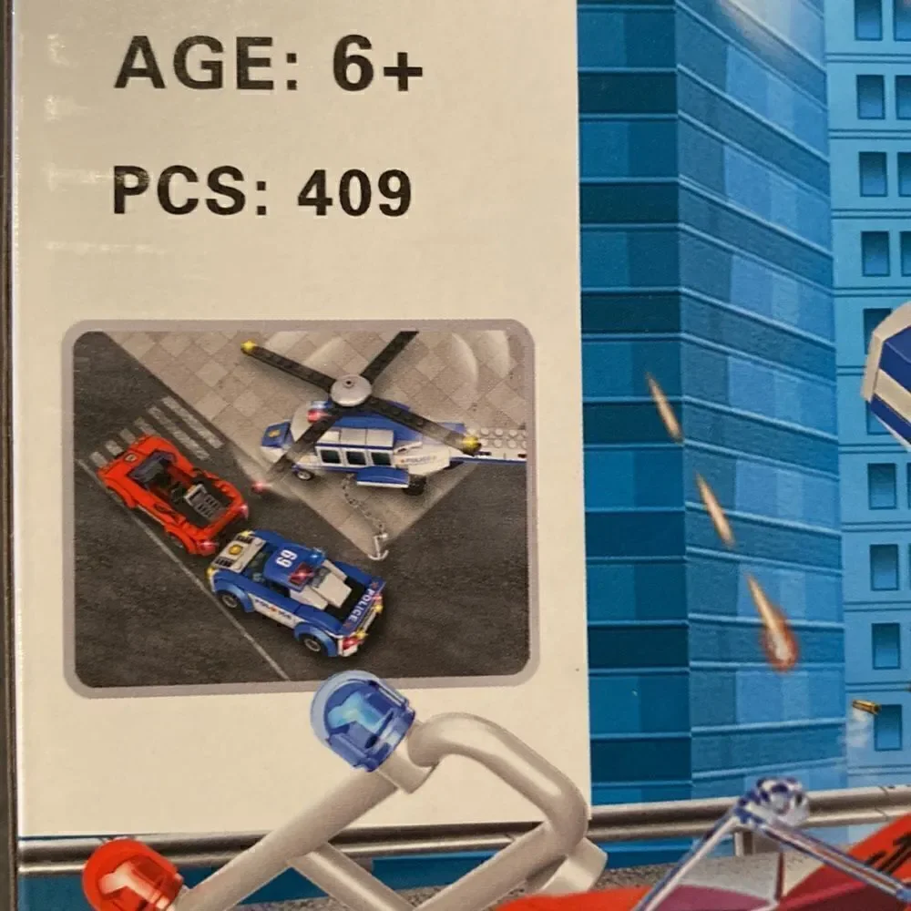 Kids City Police Building Blocks 409 pieces NWT